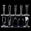 Wholesale Custom Laser Cube Blue K9 Souvenirs Crystal Trophy for Personalized Employee Award