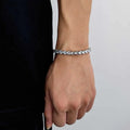 NUOYA Hip Hop Jewelry 5MM 18K Gold Plated Tennis Bracelet High Quality 5MM Iced Out Diamond Tennis Chain for Women