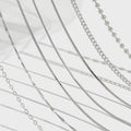Merryshine Wholesale Gold 925 Sterling Silver Men Jewelry Necklace Choker Chains for Women