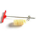 New Creative Vegetable Fruit Spiral Twist Knife Stainless Steel Manual Spiral Carving Cutter Kitchen Tray Decoration Vegetable