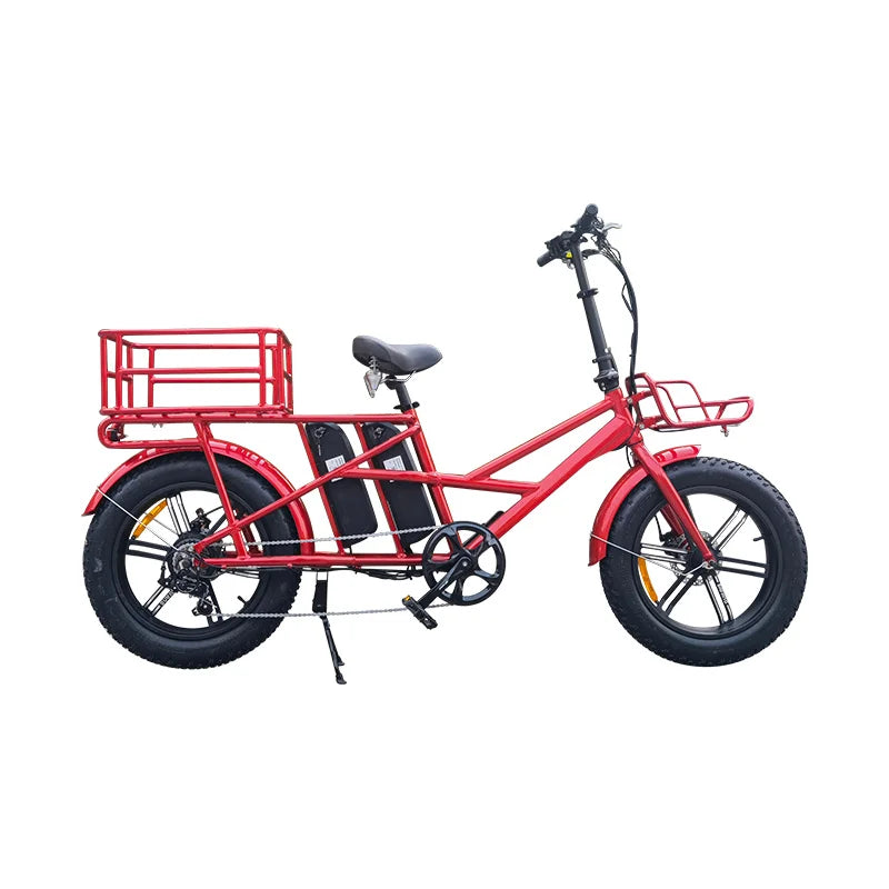 Long Range Double Battery Electric Bicycle 2 Wheel Cargo Bike Reasonable Price China Manufacturer