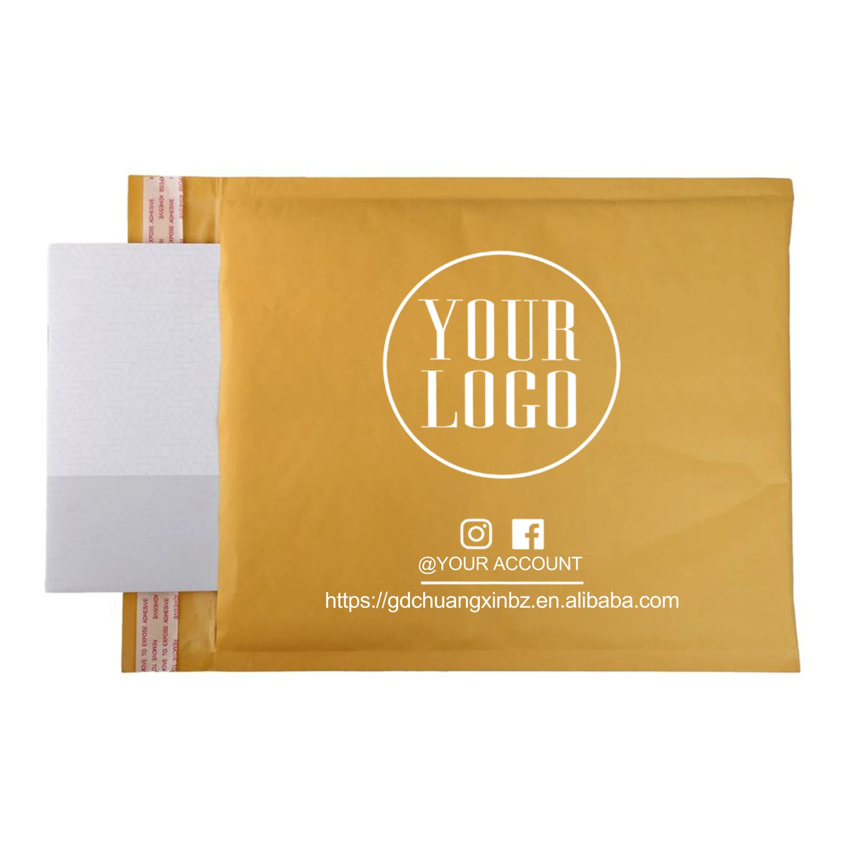 GDCX US/UK/CA DIY Poly Mailers DIY Print Logo Bolsas De Correo Polly Mailer Bags Bubble Mailer DIY Logo