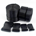 Meetee F5-6+RD001 20-38mm DIY Handbag Accessories Backpack Bag Strap Black Quick Plastic Side Release Buckle High Quality