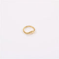 Fenny 18K Gold Plated Non Tarnish Permanent Simple Irregular Ring Designer for Women Stainless Steel Wholesale Jewelry