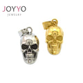 Custom Stylish Sophisticated Keychain Accessories Mini Skull Stainless Steel Pendant for Hip Hop Enthusiasts
