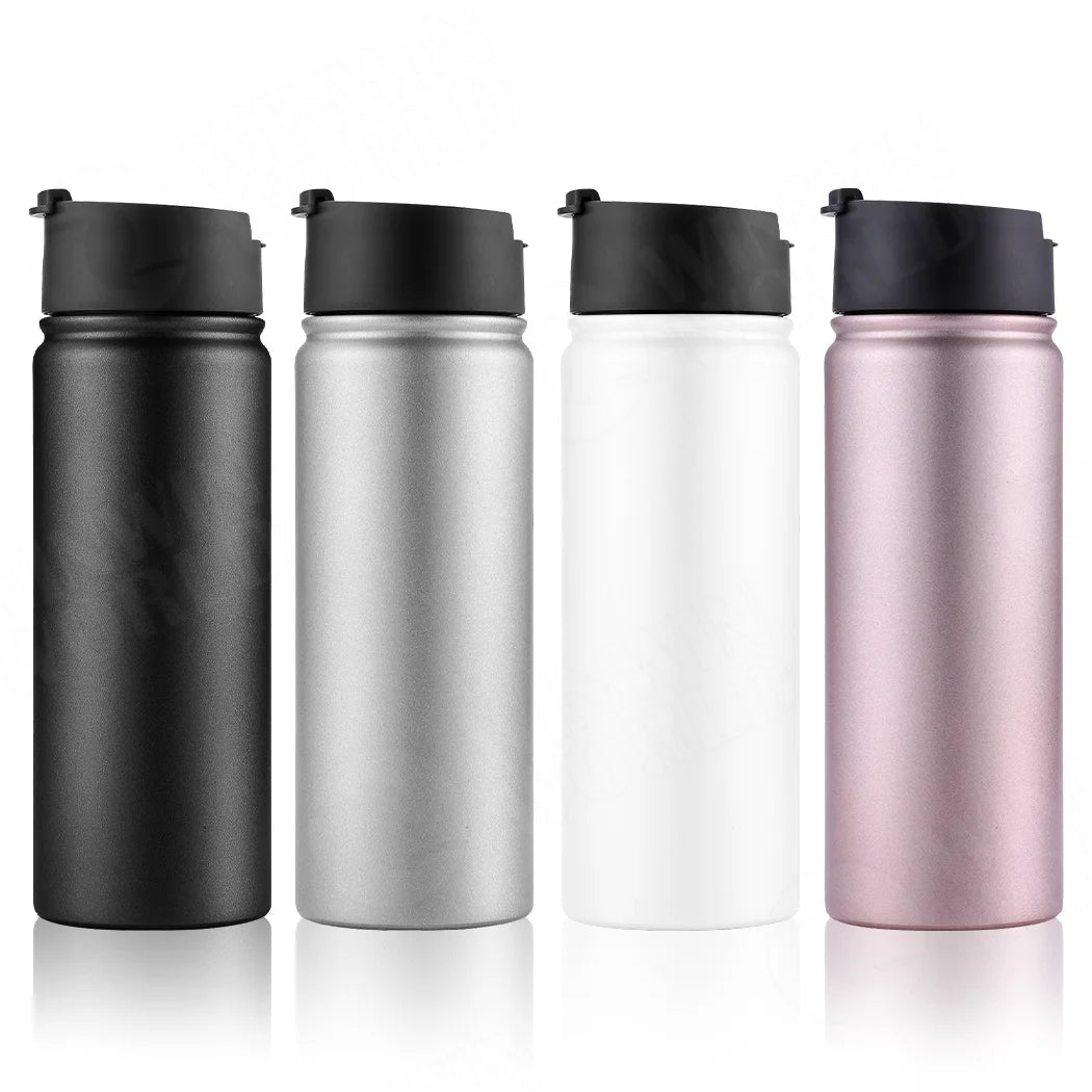Wholesale Sublimation Blanks Gym Fitness 18/8 Thermos Stainless Steel Vacuum Flip-top Flask Insulated Sports Water Bottles
