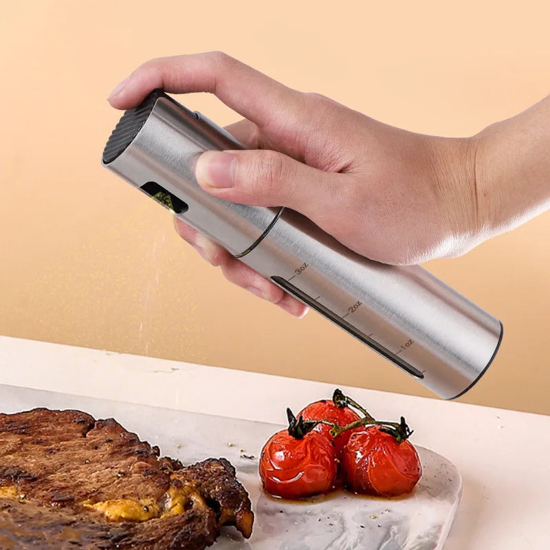304 Stainless Steel Kitchen Olive Oil Spray Bottle Restaurant Steak Leak-proof Spray Oil Bottle