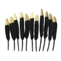Wholesale 10-15cm Goose Feathers Dyed White Tip Golden Plumage for Crafts & Gifts Packaging