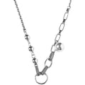 Korean Personality Wild Retro Three-dimensional Ball Necklace Female 925 Sterling Silver Simple Fashion Tassel Clavicle Chain