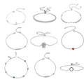 Fine Silver Jewelry Wholesale S925 Sterling Silver Custom 14K Gold Plated Tennis Charm Chain Bracelet for Women Jiangyuan