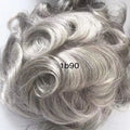 Brazilian Hair 8 Inches Grey Virgin 100% Remy Human Hair Natural Wave 38mm Full Lace Men's Hair Toupee Custom Density EMDERA