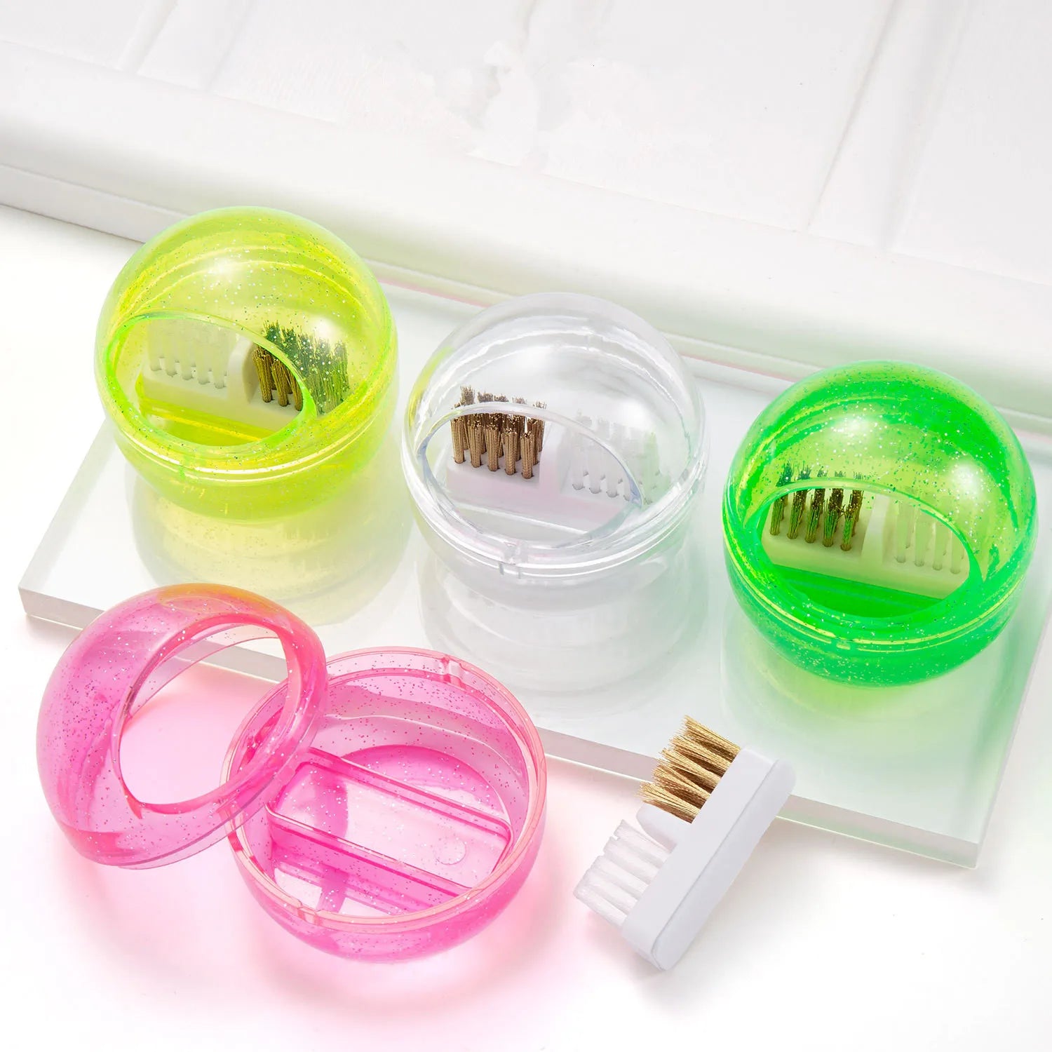 Cooper Nail Art Cleaning Brush Portable Detachable Nail Drill Bits Cleaner