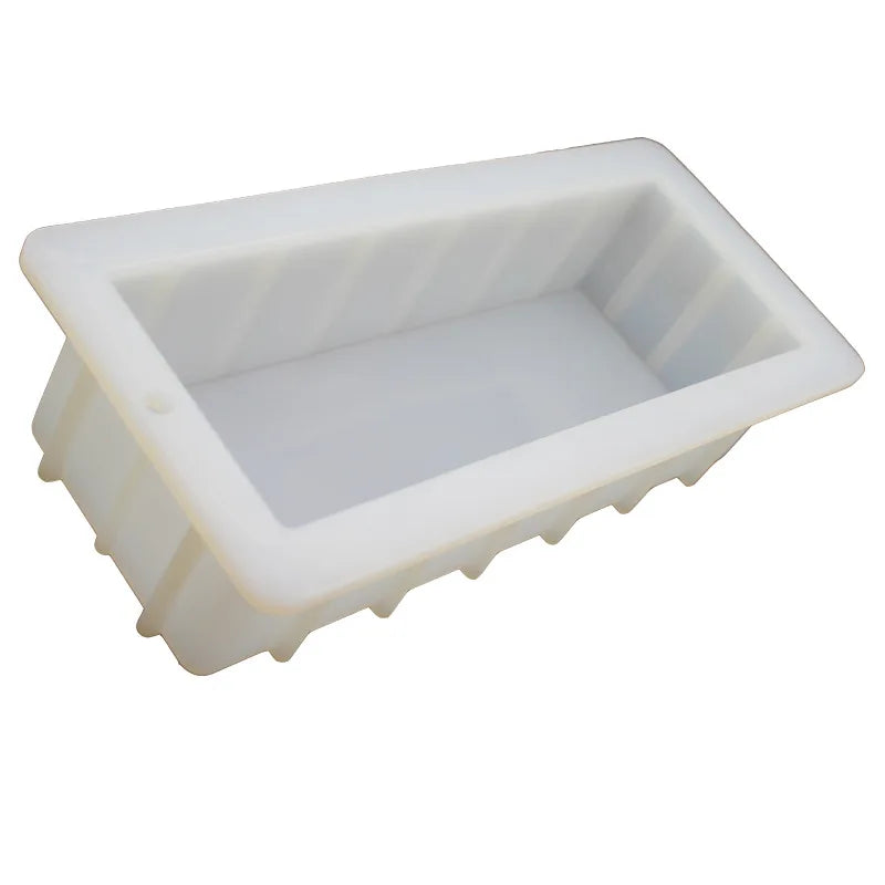 BPA Free Non Stick 1.5kgs  Soap Loaf Mould   DIY Homemade 1500ml Silicone Rectangle Loaf Soap Making Mold
