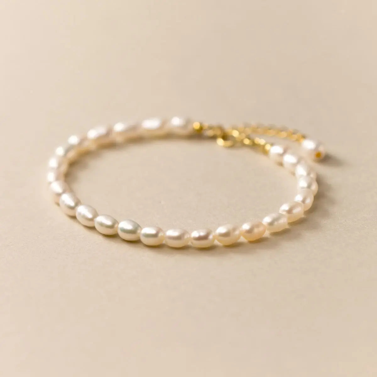 925 Sterling Silver Pearl K Gold Bracelet Natural Freshwater Pearl Fashion Bracelet for Women Girl