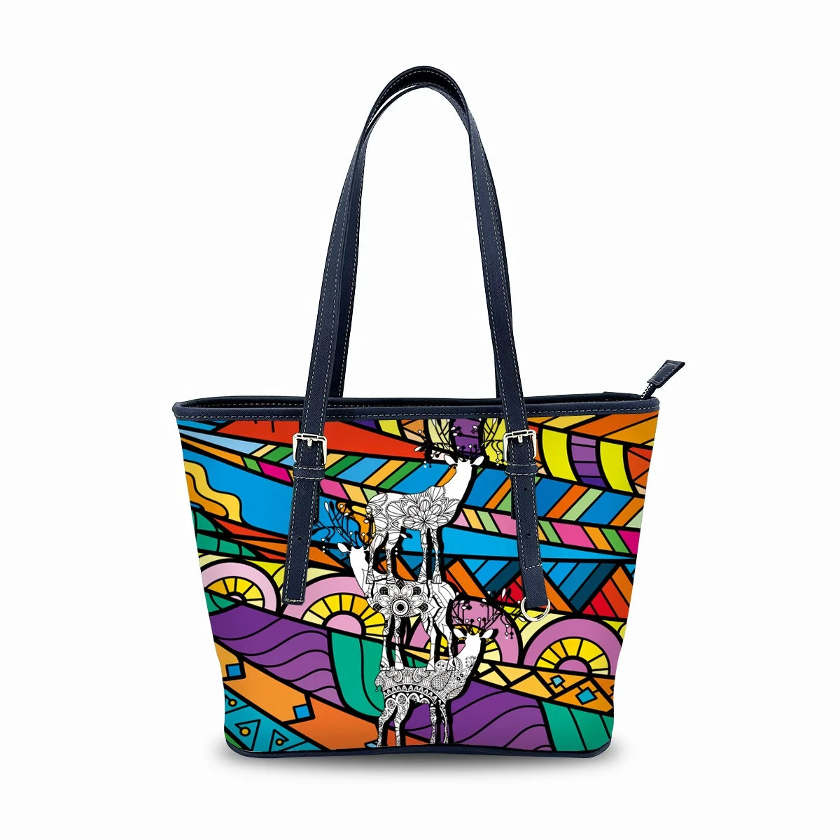New No MOQ Colorful Custom Handbag Logo No Minimum Large Capacity Fashionable Women Leather Handbags Lightweight