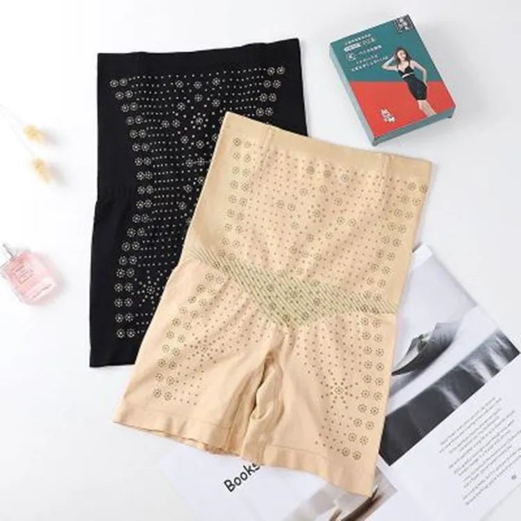 Wholesale Ladies High Waist Belly Panties Anion Waistband Fat Burning Slimming Underwear Postpartum Buttocks Bottoming