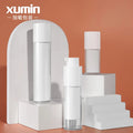 Luxury Packaging Toner Airless Spray Bottle 15ml 30ml 50ml White Double Wall With clear or Frosted Bottle Body
