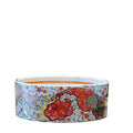 Decalled Luxury Ceramic Italian Basins Round Famille Rose Washbasin Set for Bathroom Countertops Face Washing Basin