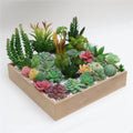 Yiwu Greatflower Cheap Mini Single Stem PVC Artificial Succulents Plants Assorted Custom Color DIY Desk Decorations
