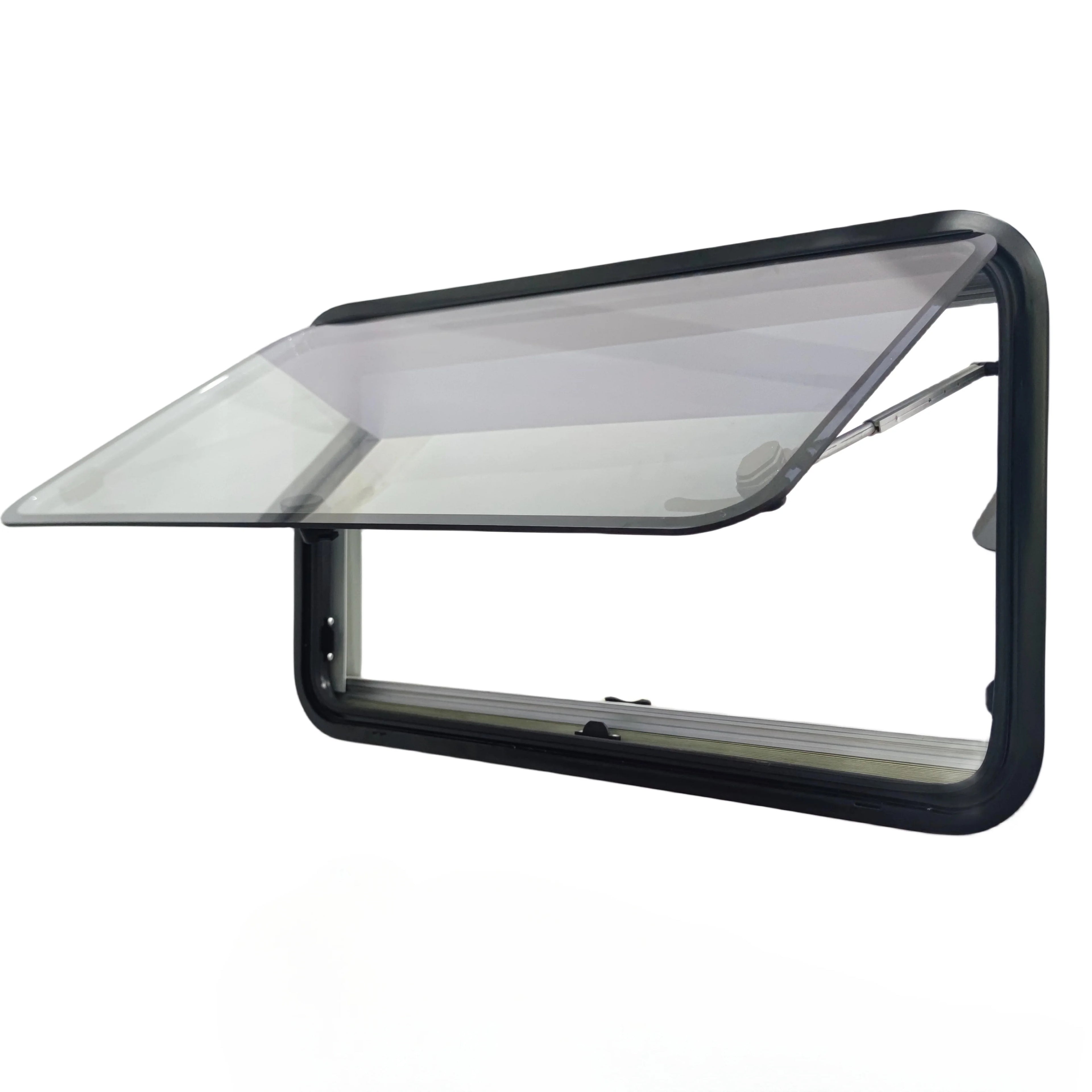 Custom Size Radius Corner Camper Window Flynet Roller Blind Thermal Insulation 1000x800mm