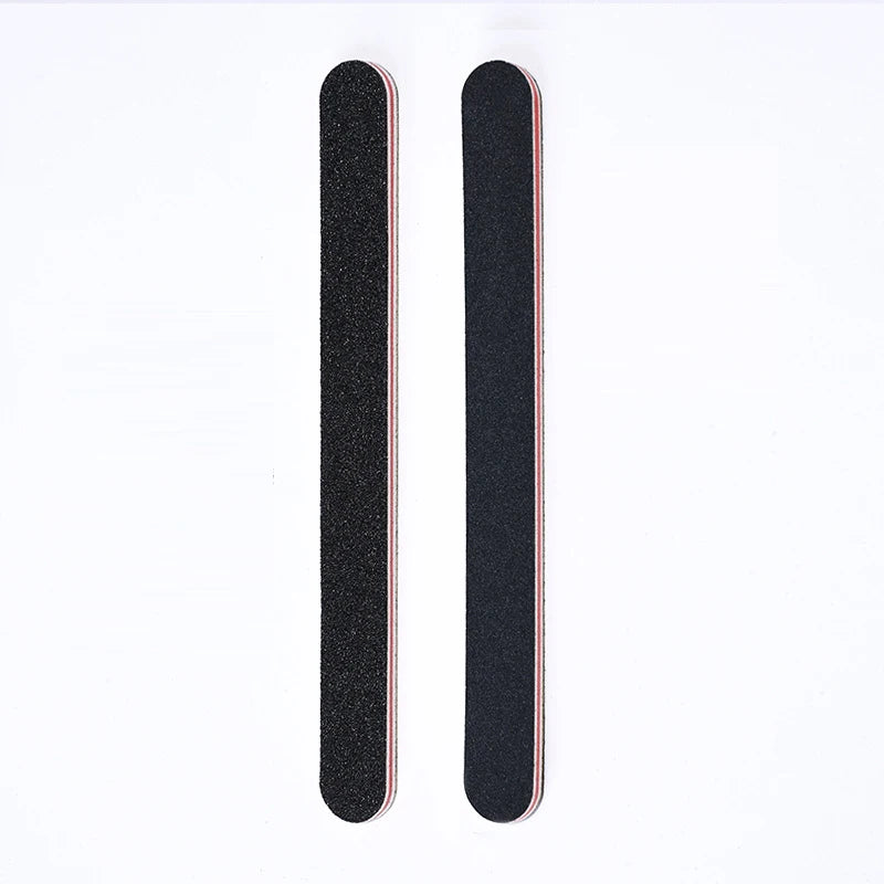 Free Private Double Sides Label Nail Polish File Reusable Manicure Tool for Nail Beauty 100/180 Nail Salon at Home