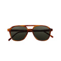 Luxury Vintage Dark Double Bridge Matte Acetate Sunglasses Polarized Men Sun Glasses