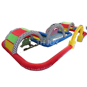Free air Ship to Door Outdoor Portable Inflatable Bumper Car Borderinflatable Go Kart Track for Sale