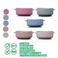 304 Stainless Steel Kids Baby Suction Bowl | Easy Grip Non-Slip Removable Silicone Shell & Double Ear Design for Toddler Feeding