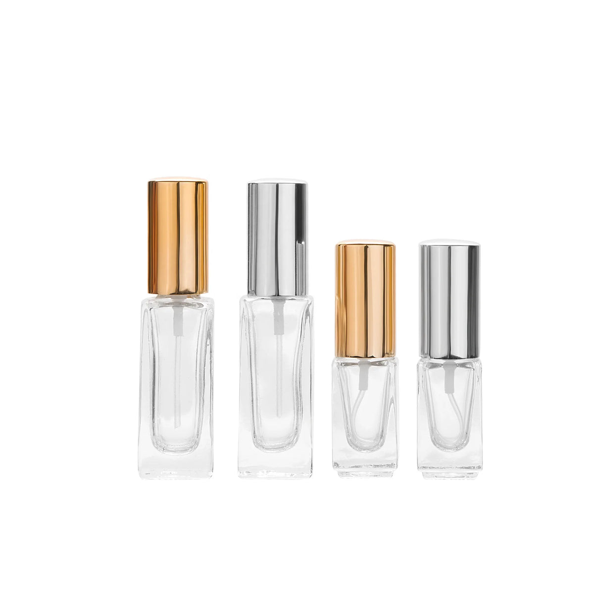 For Mini Glass Refillable Perfume Bottle 3ml/6ml with Pump Sprayer for Screen Printing MegaBDM