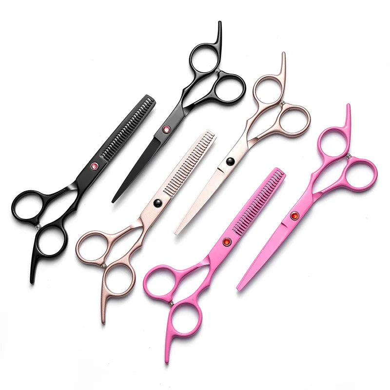 New Arrival Hairdressing Barber Salon Scissors Professional Styling Stainless Steel Blade Thinning Shears Hairdresser Scissor