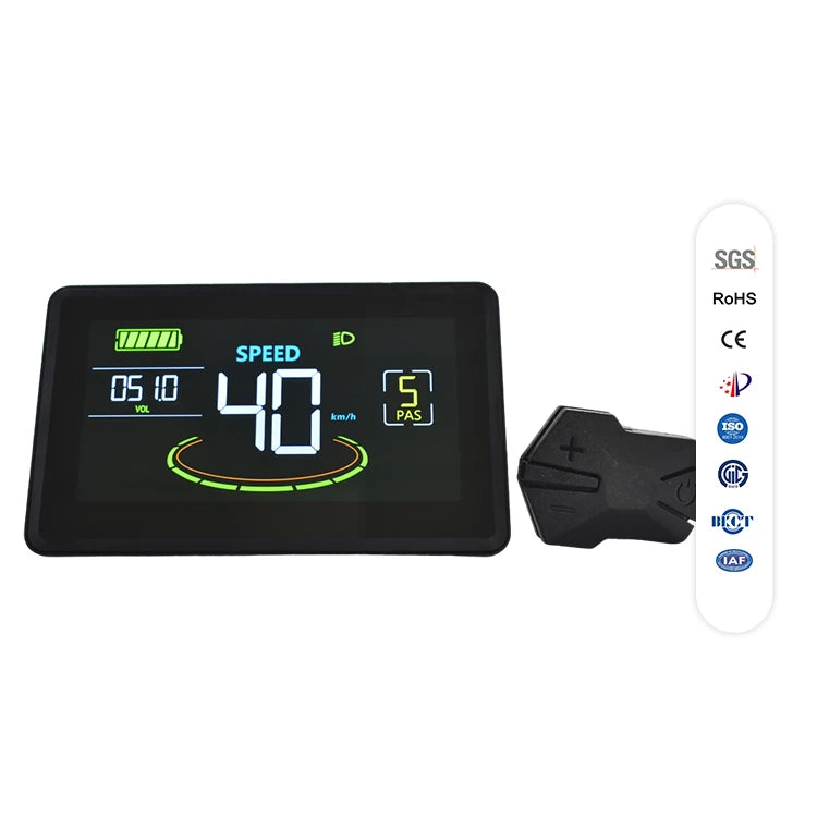 H6C Bike LCD Display Color Monitor for Road Bikes Cycle Ebike Computer Display Manufactured by Supplier
