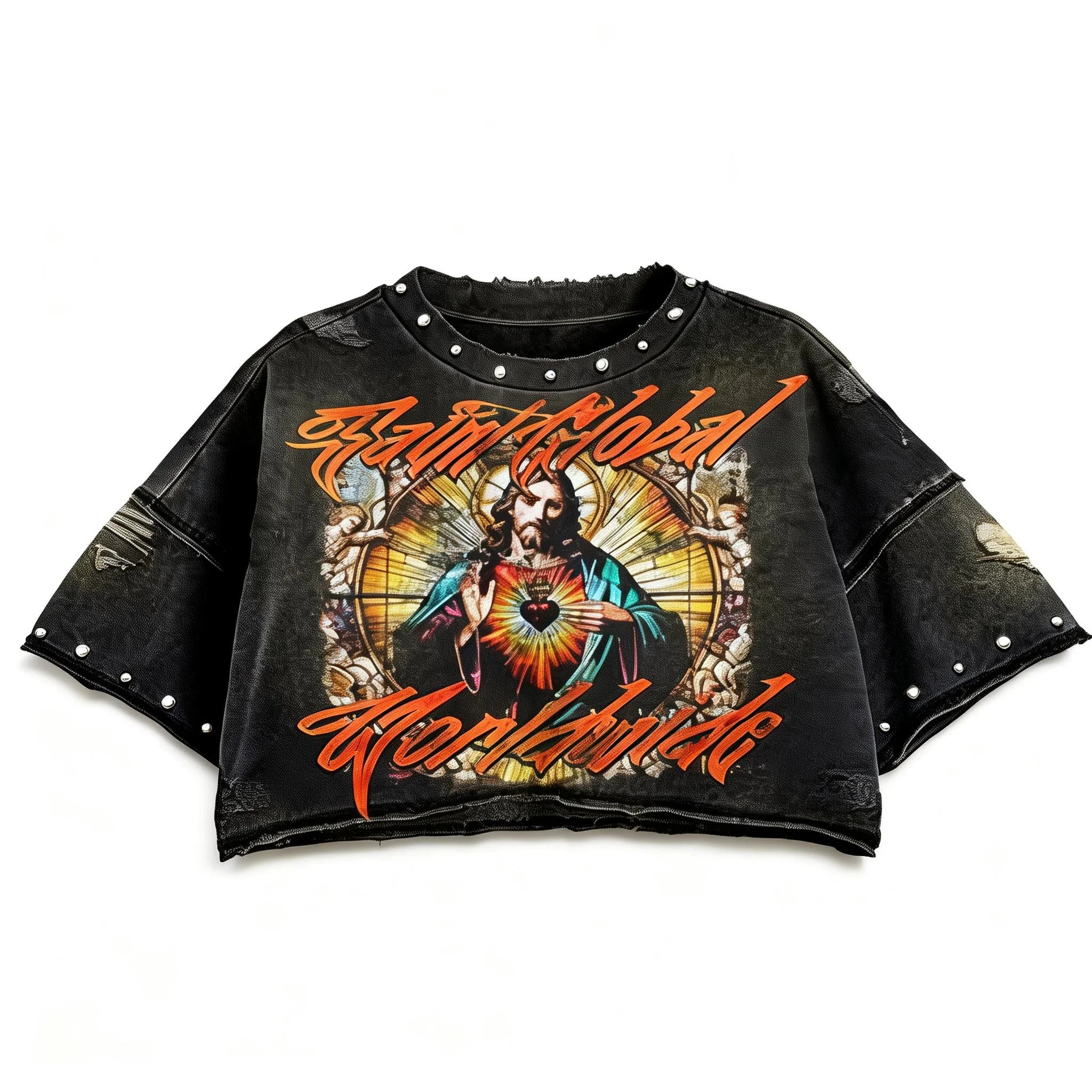 Custom LOGO Plus Size Men Streetwear Solid Vintage 300GSM Heavyweight Cotton DTG Embroidery Oversize Tee