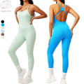 2025 New Fashion Women's Sports Bodysuit & Jumpsuit Backless Fitness Jumpsuit for Women
