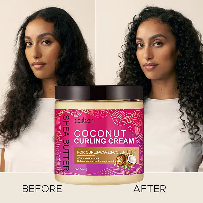 Private Label Moisturizing Defining Smooth Gel for Curly and Coily Hair Curl Cream Hydrating Nourishing Anti-Frizz