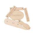 Custom Shape Vegetable Tanned Leather Patch Embossed Logo Eco-Friendly Blank Jeans Clothing Tag Pu Genuine Leather Label Bags
