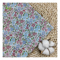 Hot Sale Lightweight Floral Pattern Cotton Printed Fabric Breathable Woven Technique for Girls' Dresses Shirts Also for Boys