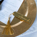 Engraved Mirror Acrylic Bookmark Tag with Tassel New Personalized
