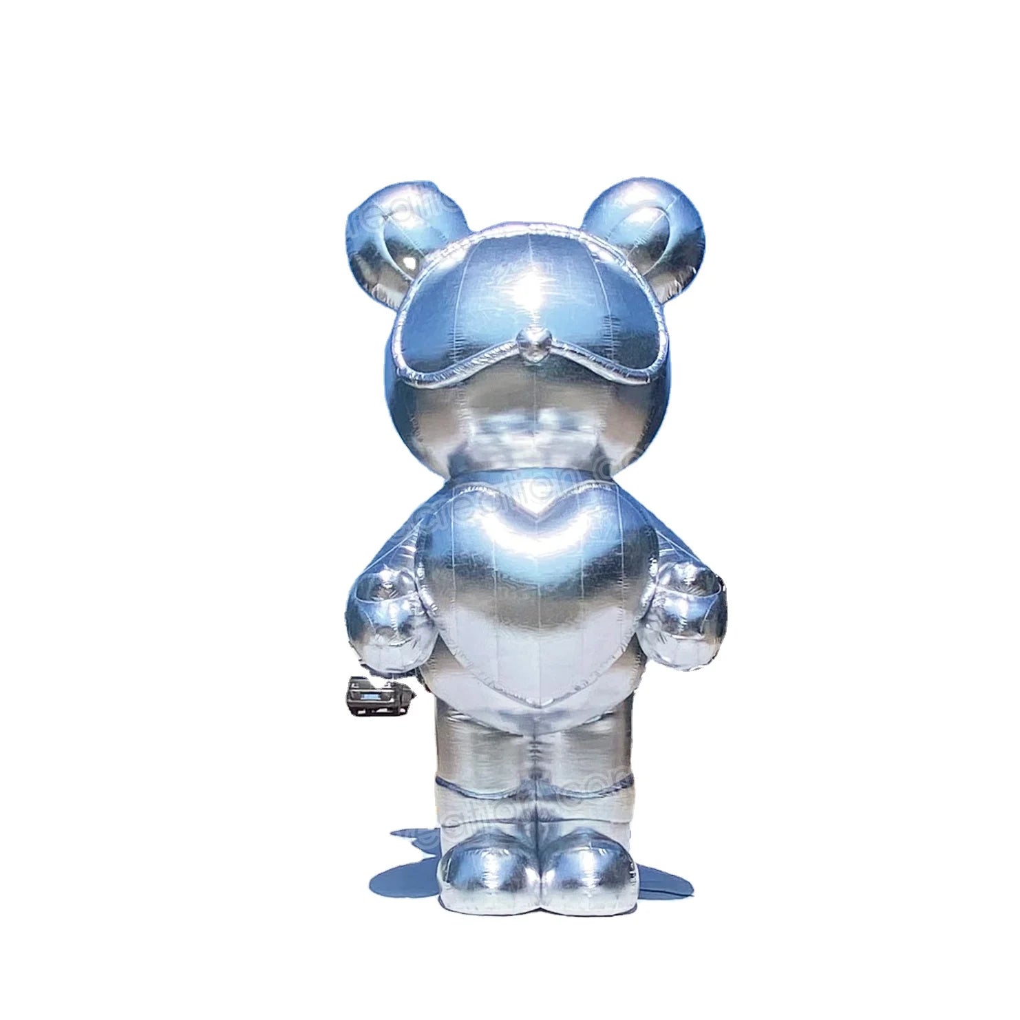 Aero 5m with Light Custom Giant Advertising Inflatable Interstellar Silver Bear