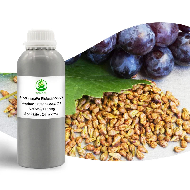 Cold Pressed 100% Pure Natural Grape Seed Oil Carrier Oil Bulk