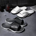 Men's New Fashion Summer Slippers with Thick PVC Sole Non-Slip Comfortable Soft Slippers Home Style Black Color Outdoor Season