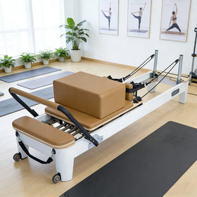 Hot Sale Adjustable Pilates Studio Body Fitness Training Reformer Cadillac Aluminium Foldable Reformer Bed