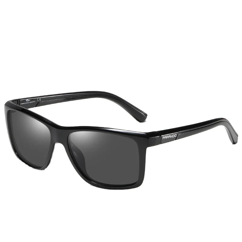 2025 PARANOID Men's Polarized Sunglasses UV400 Protection Sports Fashion Style Blue and Gray PC Frame Tac Lenses for Outdoor