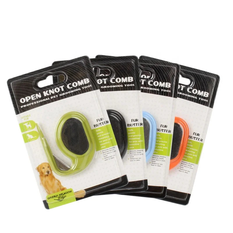 Factory Wholesale Portable Stainless Steel Blade Dog Cat Dematting Tool Pet Open Knot Dematting Comb
