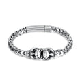 High Quality New Fashion 316L Titanium Stainless Steel Men Jewelry Bracelet Viking Wolf Head Wrist Hand Jewellery