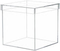 10" Luxe Acrylic Clear Wedding Card Box W/Lid - Lucite Gift/Money Box