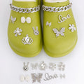Hot Selling  New Rabbit Bowknot Pattern DIY Accessories  Shoes Decorative Chainfor PhoneshoesDIY Accessories