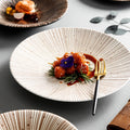 Japanese Style Ceramic Wedding Dinner Plate Soup Dessert Sushi Salad Fuit Dish Restaurant Serving Plates Kitchen Cutlery Set