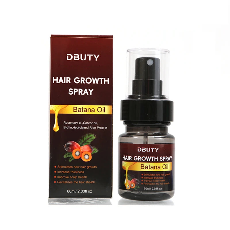 OEM 60ml Custom Logo Anti-Loss Hair Growth Serum Private Label Batana Oil Spray Professional Hair Grow Oil for Hair Care
