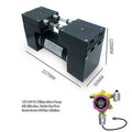 Double-head in Parallel 60LPM 24V DC Oilless High Pressure Aluminum Alloy Micro Diaphragm Vacuum Pump for Automation Equipment MegaBDM