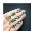 Healing Gemstone Stone Fine Jewelry Natural Raw Crystal Labradorite Bead 925 Sterling Silver Earrings for Women
